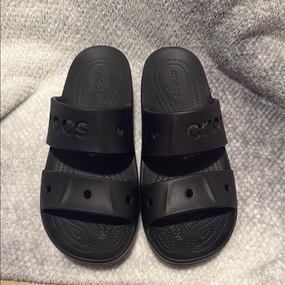 Black Crocs Slide Sandals - Picture 2 of 6